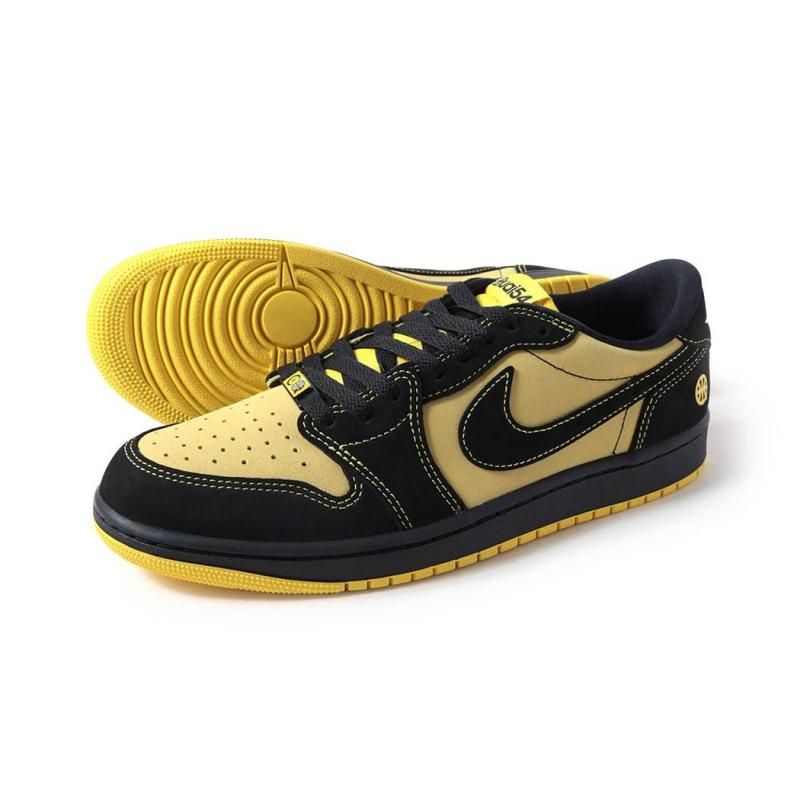 【人気モデル】ナイキ スニーカー イエロー/ブラック 海外限定 NIKE AIR FORCE 1 LOW QUAI 54 ナイキ エアフォース1