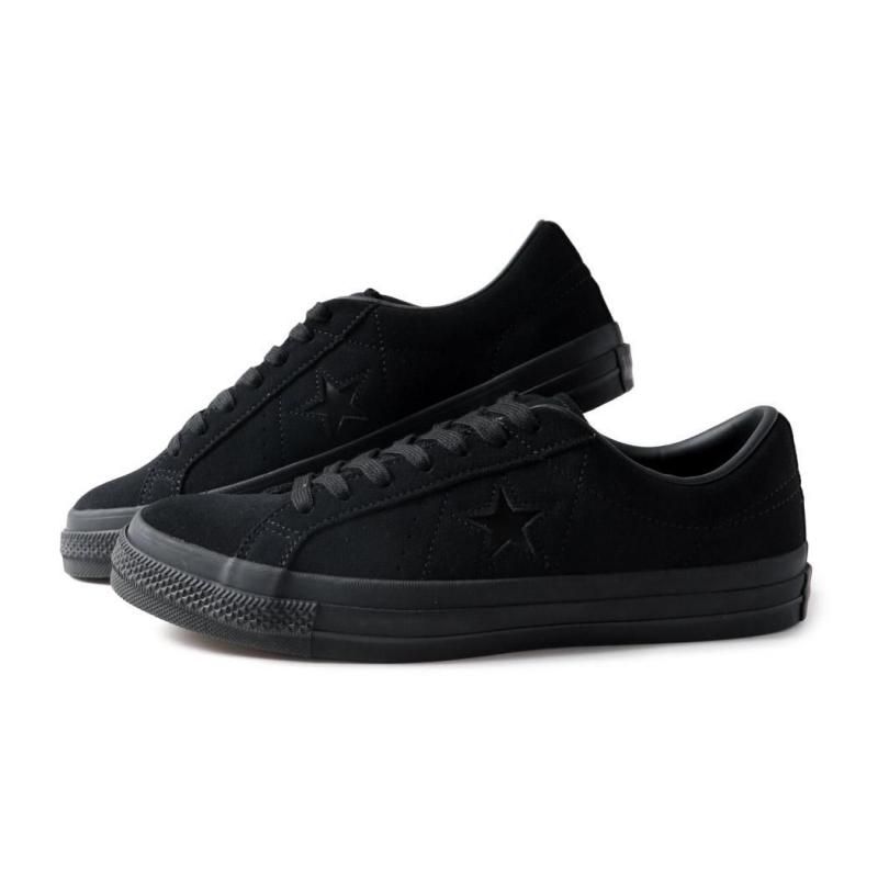 CONVERSE ONE STAR ブラックスニーカー ONE STAR SK + / ワンスター SK ＋ (ブラックモノクローム