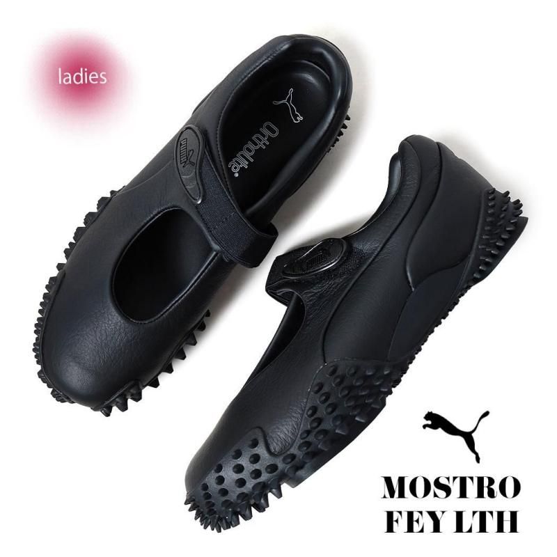 PUMA MOSTRO FEY LTH BLACK プーマ モストロ フェイ レザー