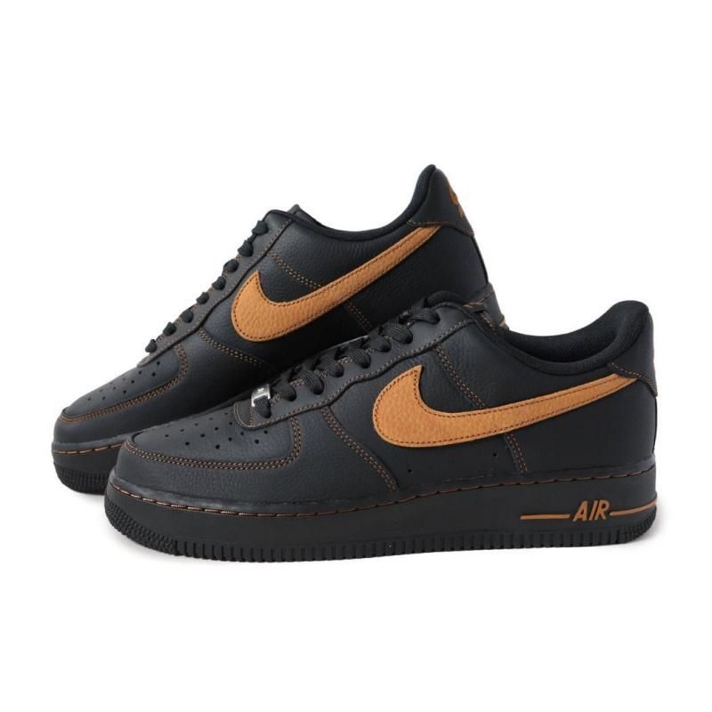 Nike Air Force 1 ブラックスニーカー　オレオカラー 27.５cm NIKE AIR FORCE 1 LOW '07 LV8 BLACK/DESERT OCHRE ナイキ エア