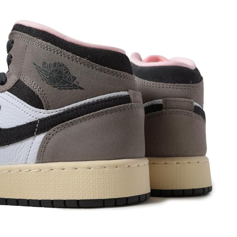 NIKE AIR JORDAN 1 MID SE GS CAVE STONE ʥ 硼 ˡ ( ⥫ 㿧 ١ HQ2014-100 )