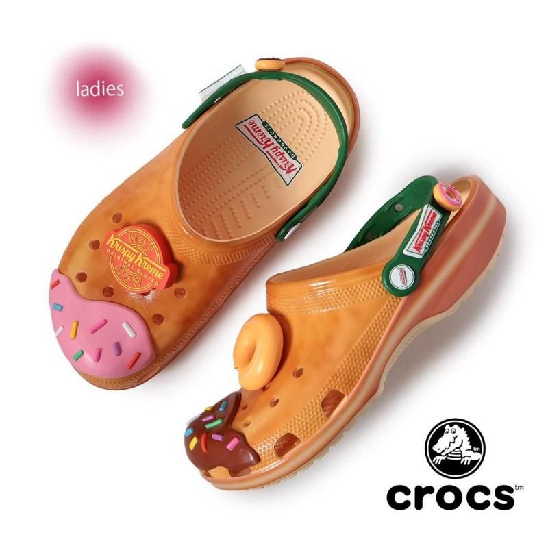 crocs CLASSIC CLOG GOLDEN HOUR x KRISPY KREME BEIGE å 饷å å ꥹԡ꡼  211443-78Z