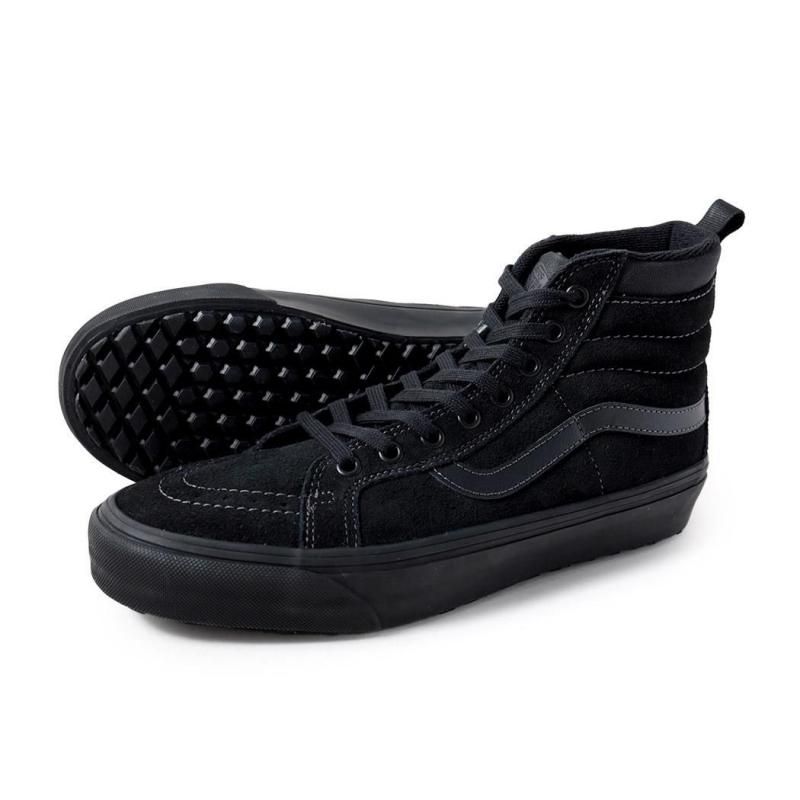 VANS バンズ SK8-HI BLACK VELVET 26.5 Men's shoes Vans SK8-Hi Reissue (Velvet) Black/ Black | Footshop