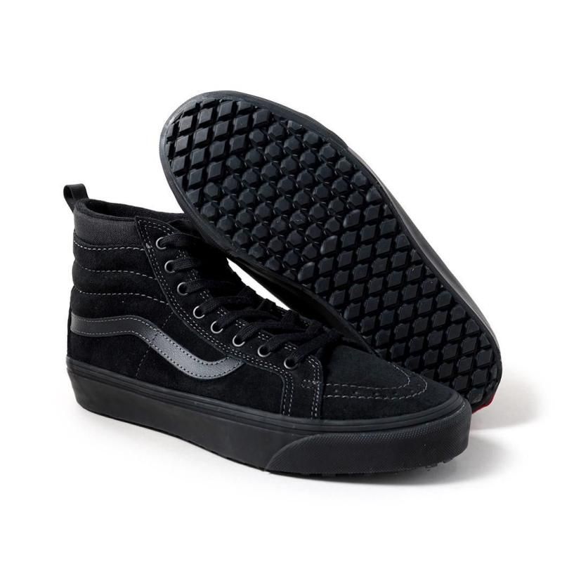 VANS バンズ SK8-HI BLACK VELVET 26.5 Vans Sk8-Hi Unisex Sneakers In Black Velvet