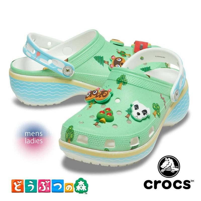 crocs animal crossing platform clog MULTI å ˥ޥ륯å ץåȥե९å  ( ɤ֤Ĥο 210101-90H )