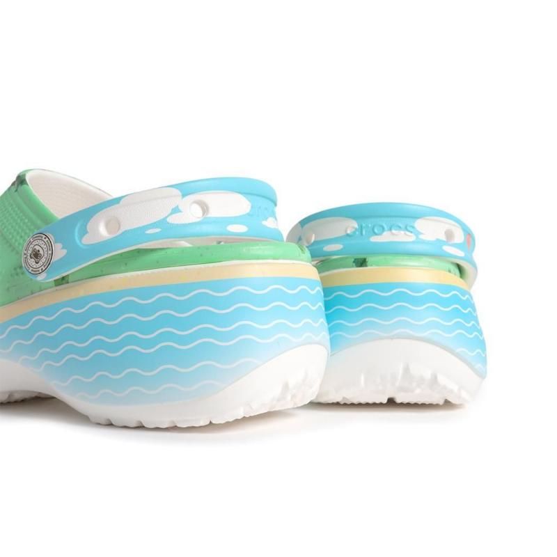 最安値　どうぶつの森 コラボ クロックスプラットフォーム クロッグ　24cm 最安値 どうぶつの森 コラボ クロックスプラットフォーム