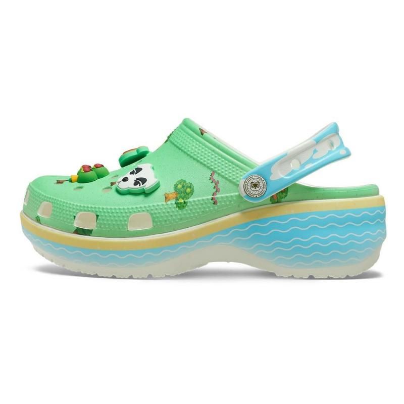 どうぶつの森 コラボ クロックスプラットフォーム クロッグ どうぶつの森」クロックスを発売前に入手！ かわいさや使い心地