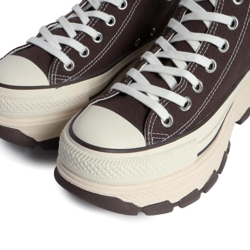 コンバース　オールスターズ　トラックウェーブ　HI 厚底　スニーカー　ブラウン コンバース CONVERSE オールスター (R) トレックウエーブ Z HI