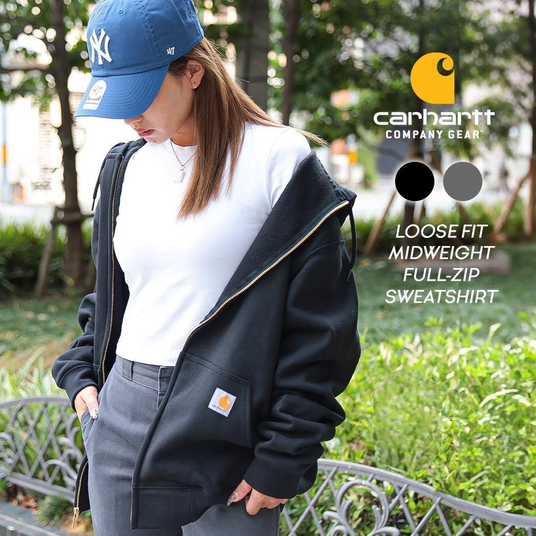 CARHARTT LOOSE FIT MIDWEIGHT FULL-ZIP SWEATSHIRT カーハート