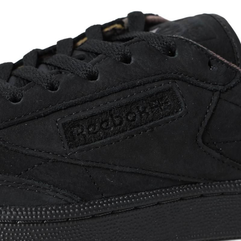 美品 23.5㎝◎Reebok CLUB C スニーカー 黒 スウェード 太紐 Reebok「CLUB C 85 VINTAGE」の別注モデルをユニセックスサイズ