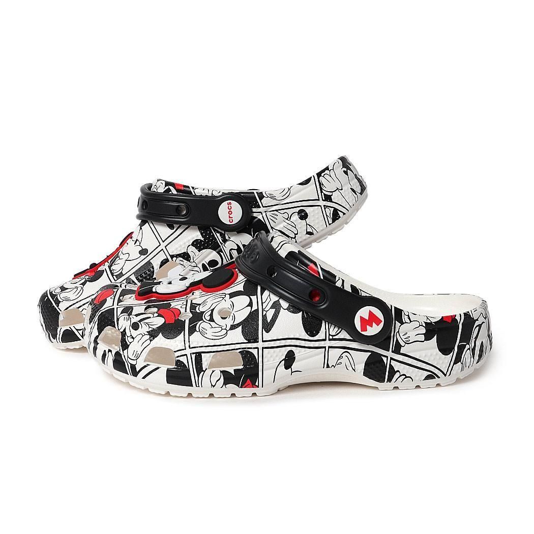 crocs Mickey and Minnie Classic Clog WHITE/BLACK クロックス