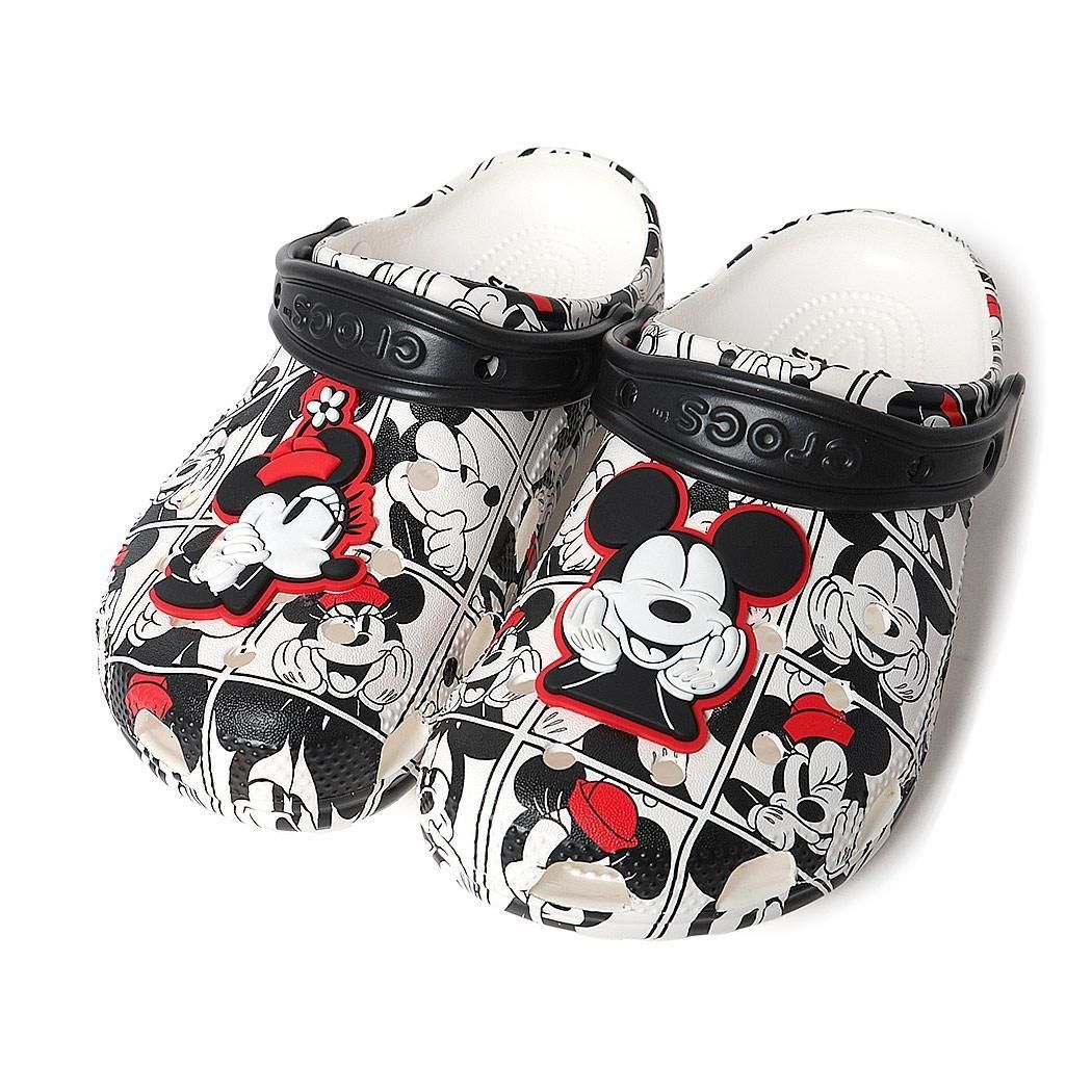 crocs Mickey and Minnie Classic Clog WHITE/BLACK クロックス
