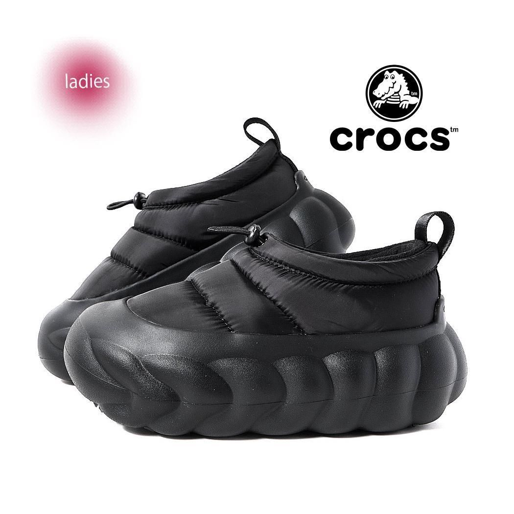 crocs OVERPUFF SHORTY BLACK クロックス オーバーパフ ショー