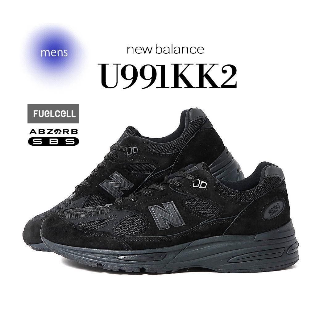 NEW BALANCE U991KK2 TRIPLE BLACK ニューバランス スニーカー