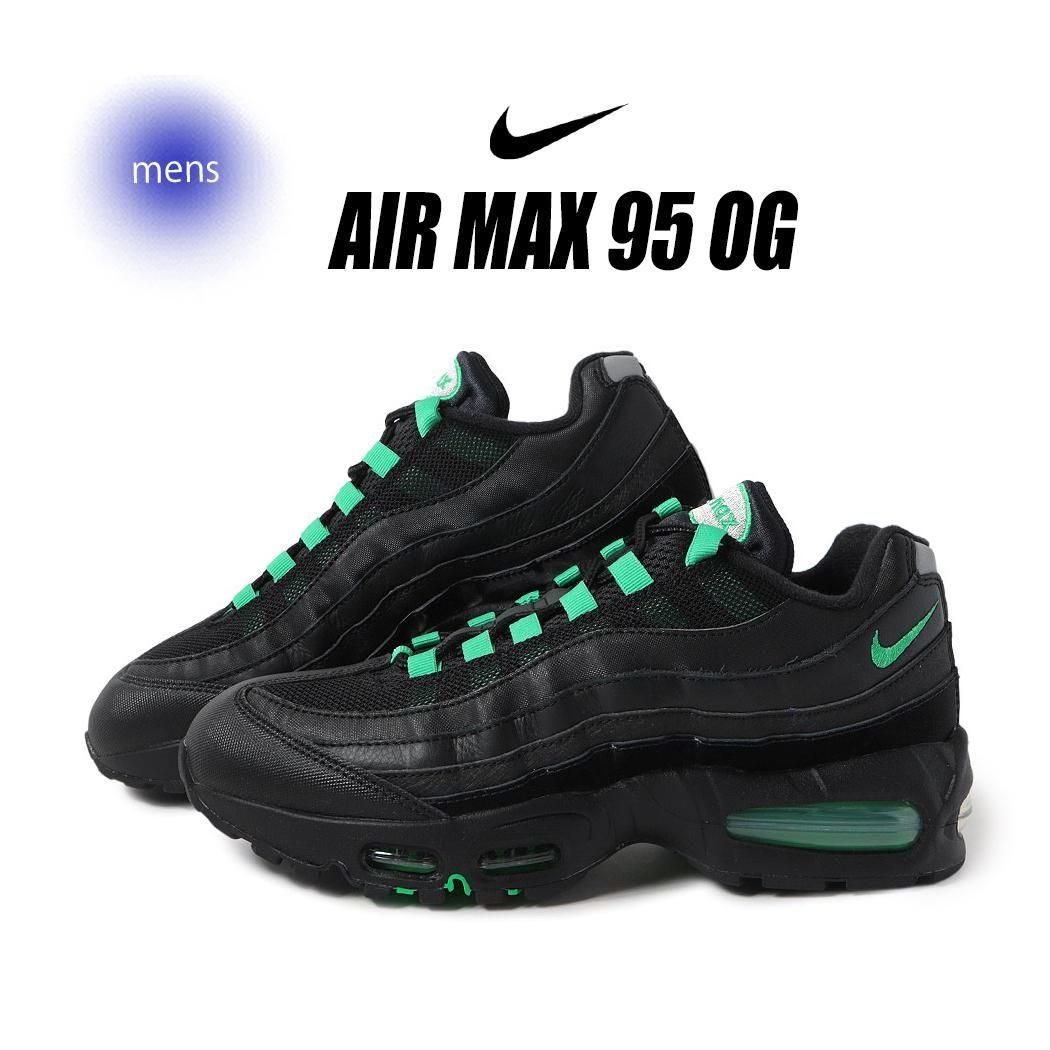 NIKE AIR MAX 95 BIG BUBBLE OG BLACK/GREEN SHOCK ナイキ エア