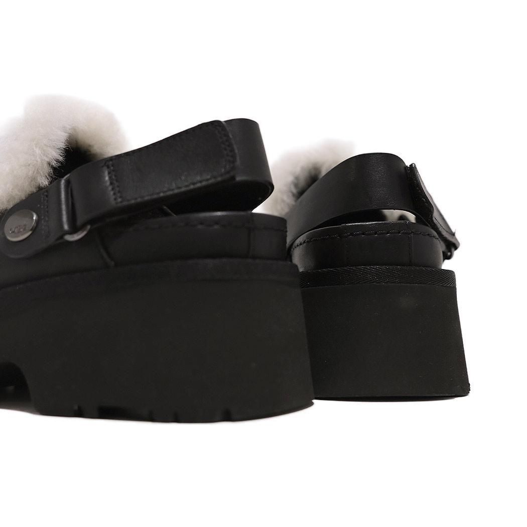 UGG Esmee Leather Clog BLACK アグ エスミー レザー クロッグ