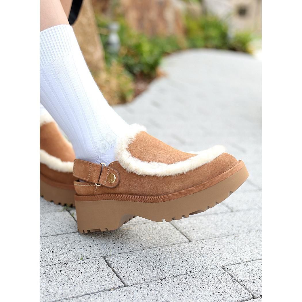 UGG Esmee Clog CHESTNUT アグ ニュー ハイツ エスミー クロッグ