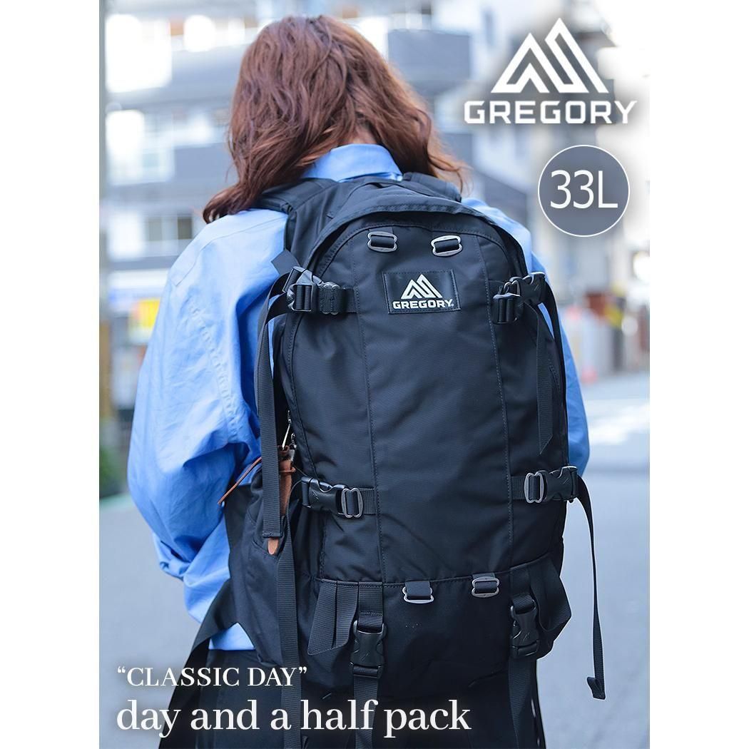 GREGORY DAY AND A HALF PACK BLACK グレゴリー デイアンドハーフパック バッグ ( 黒 リュック メンズ レディース 651501041BLACK )