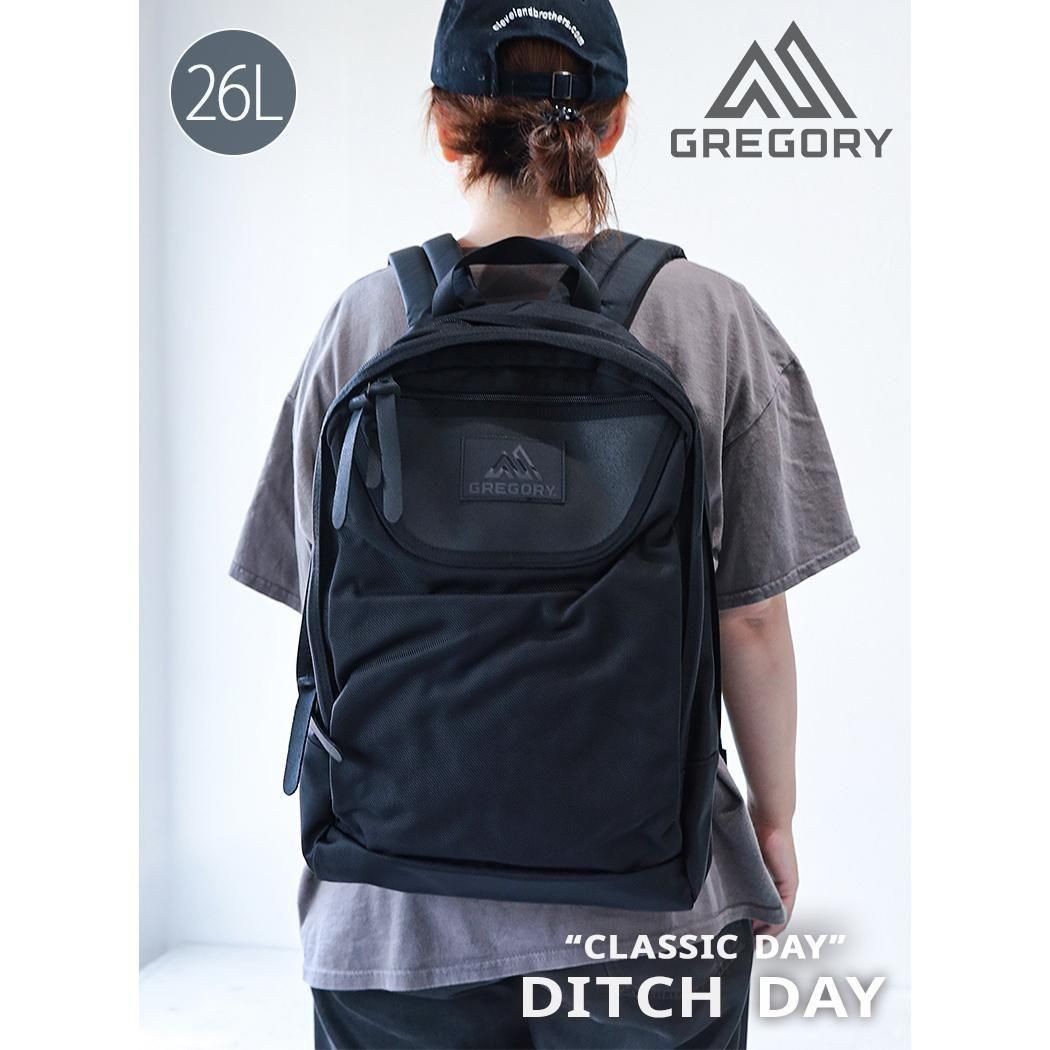 GREGORY DITCH DAY CORDURA BALLISTIC BLACK グレゴリー ディッチデイ デイパック バッグ ( 黒 リュック 1556970440BLACK )