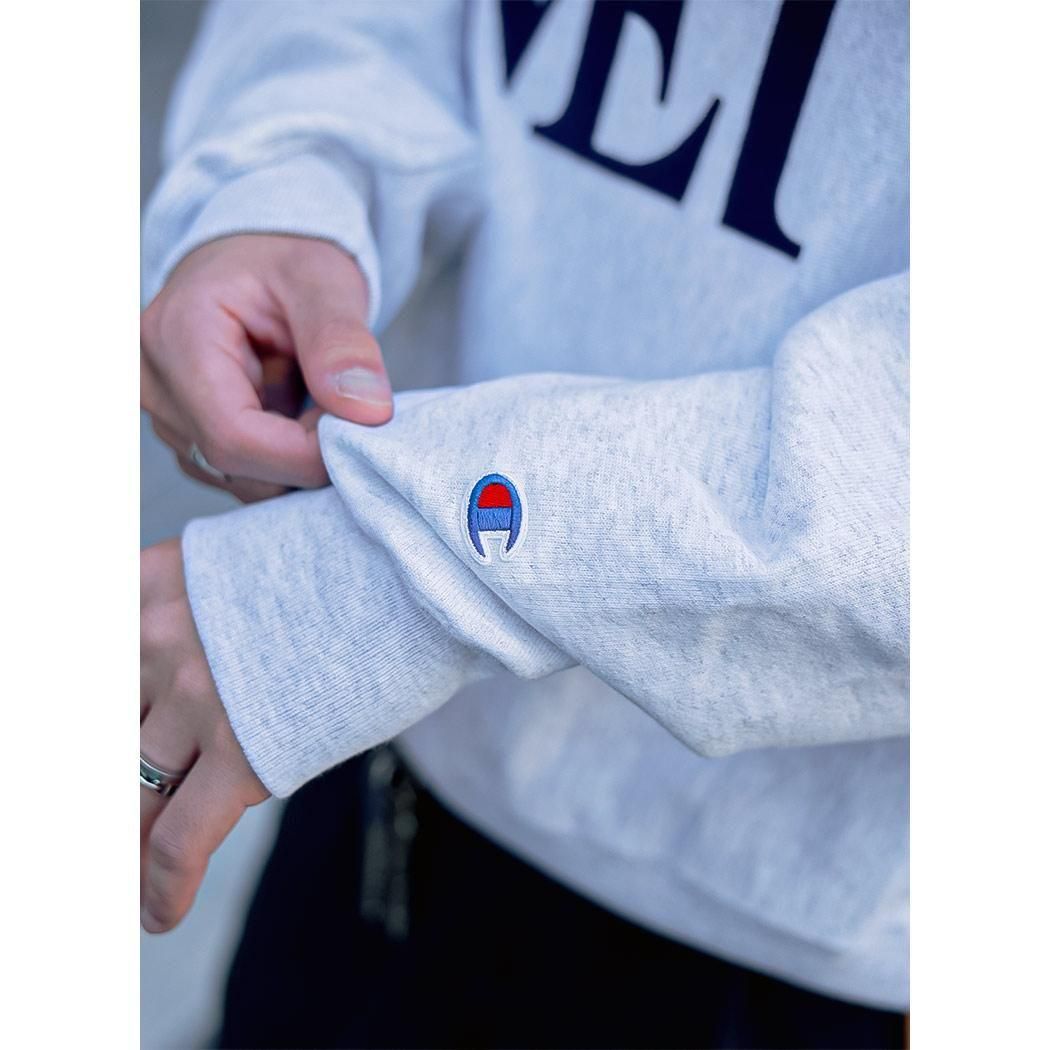 CHAMPION THE MET APPLIQUED LOGO CREW SWEAT GRAY ԥ С å ( ̤ȯ ȥ졼ʡ 12oz  )