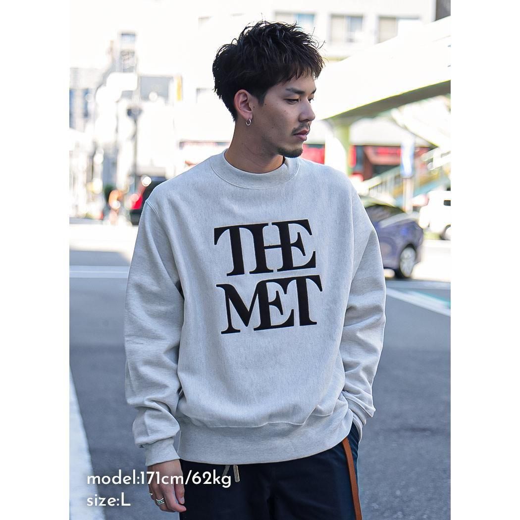 CHAMPION THE MET APPLIQUED LOGO CREW SWEAT CREAM ԥ С å ( ̤ȯ ȥ졼ʡ 12oz  )