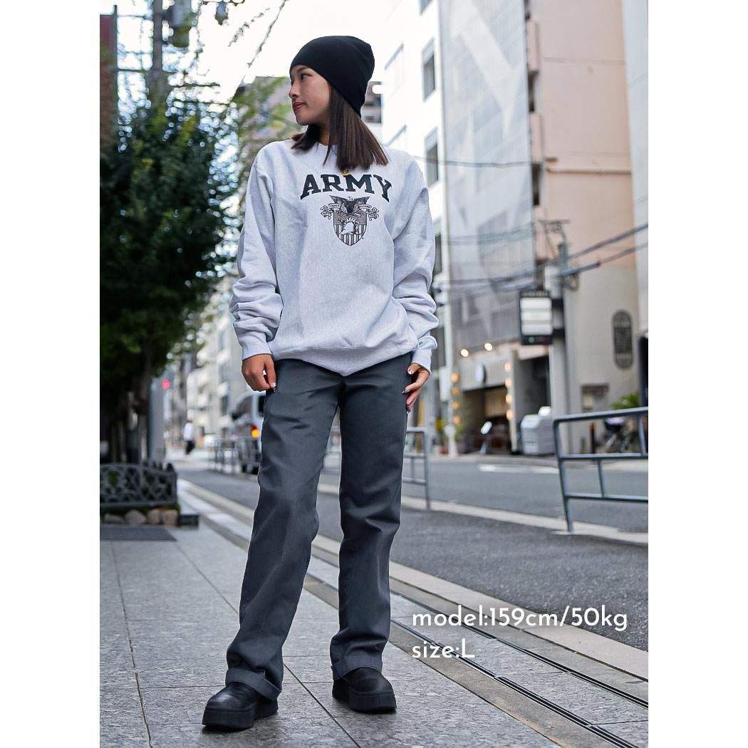 CHAMPION ARMY REVERSE WEAVE CREWNECK GRAY チャンピオン
