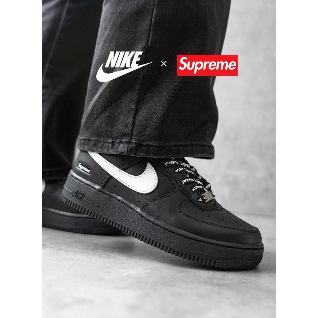 NIKE AIR FORCE 1 LOW SP × SUPREME BLACK ナイキ エアフォース × シュプリーム スニーカー ( ブラック メンズ コラボ CU9225-002 )