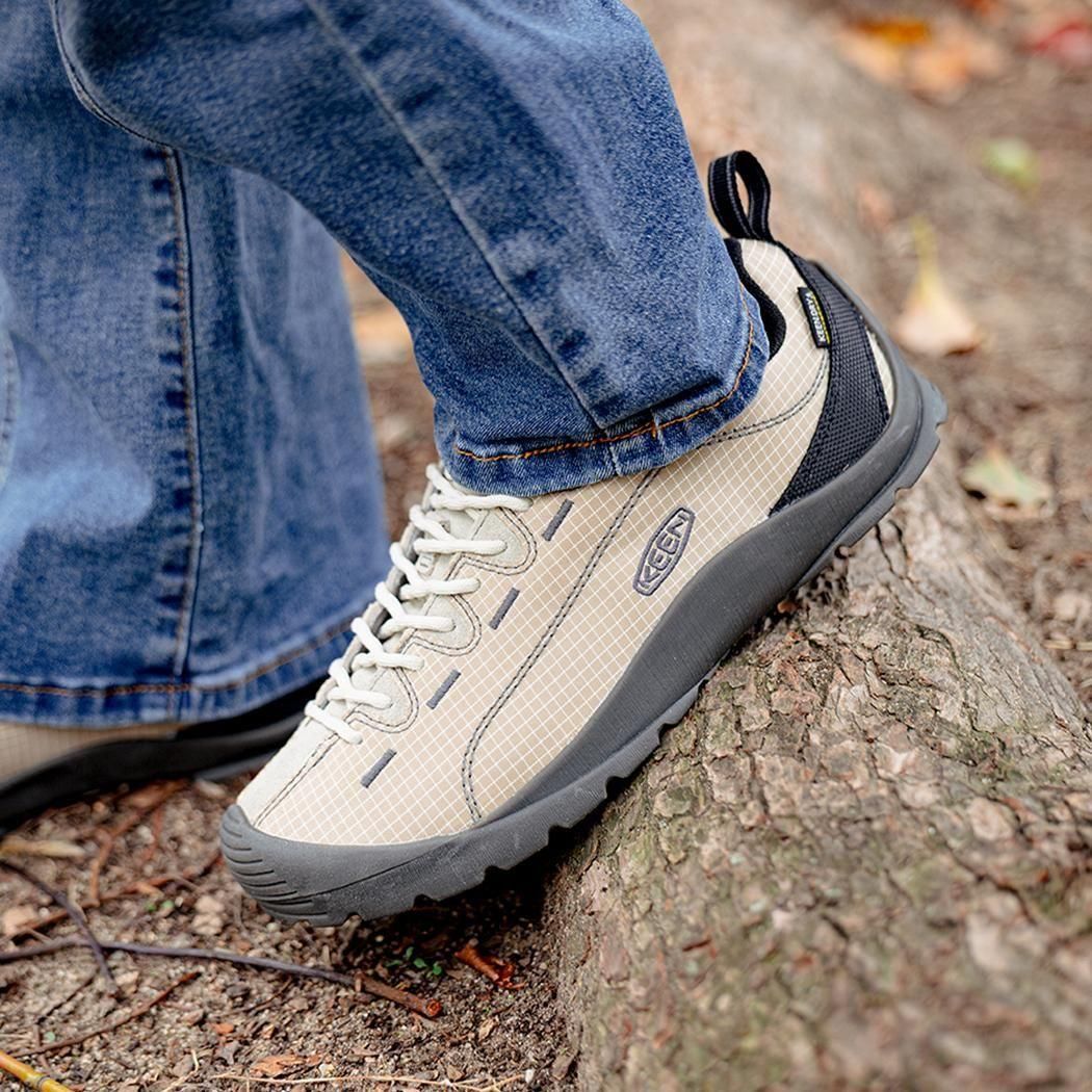 KEEN JASPER NYLON WP ABBEY STONE/BLACK キーン ジャスパーナイロン