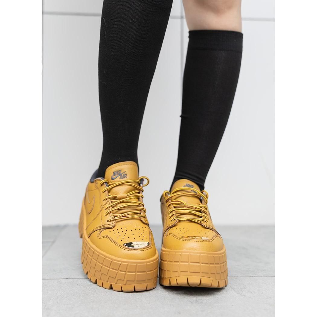 NIKE WMNS AIR JORDAN 1 BROOKLYN LOW WHEAT ナイキ ウィメンズ エアジョーダン 1 ブルックリン ロー スニーカー ( 厚底 HF3184-700 )