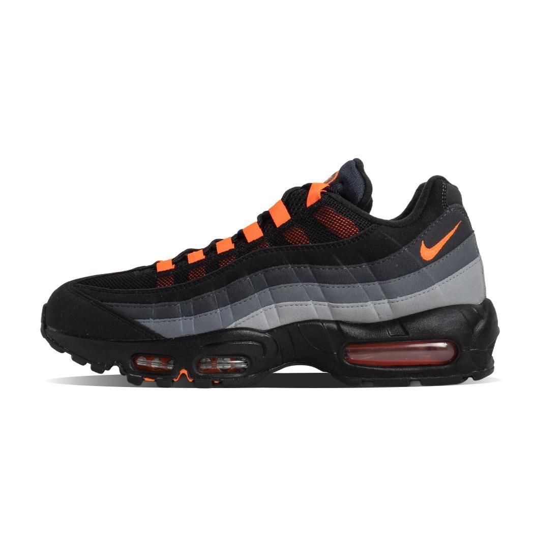 海外限定 NIKE AIR MAX 95 BLACK/HYPER CRIMSON ナイキ エアマックス 95 スニーカー ( 日本未発売 ブラック 黒 オレンジ メンズ FV4710-002 )