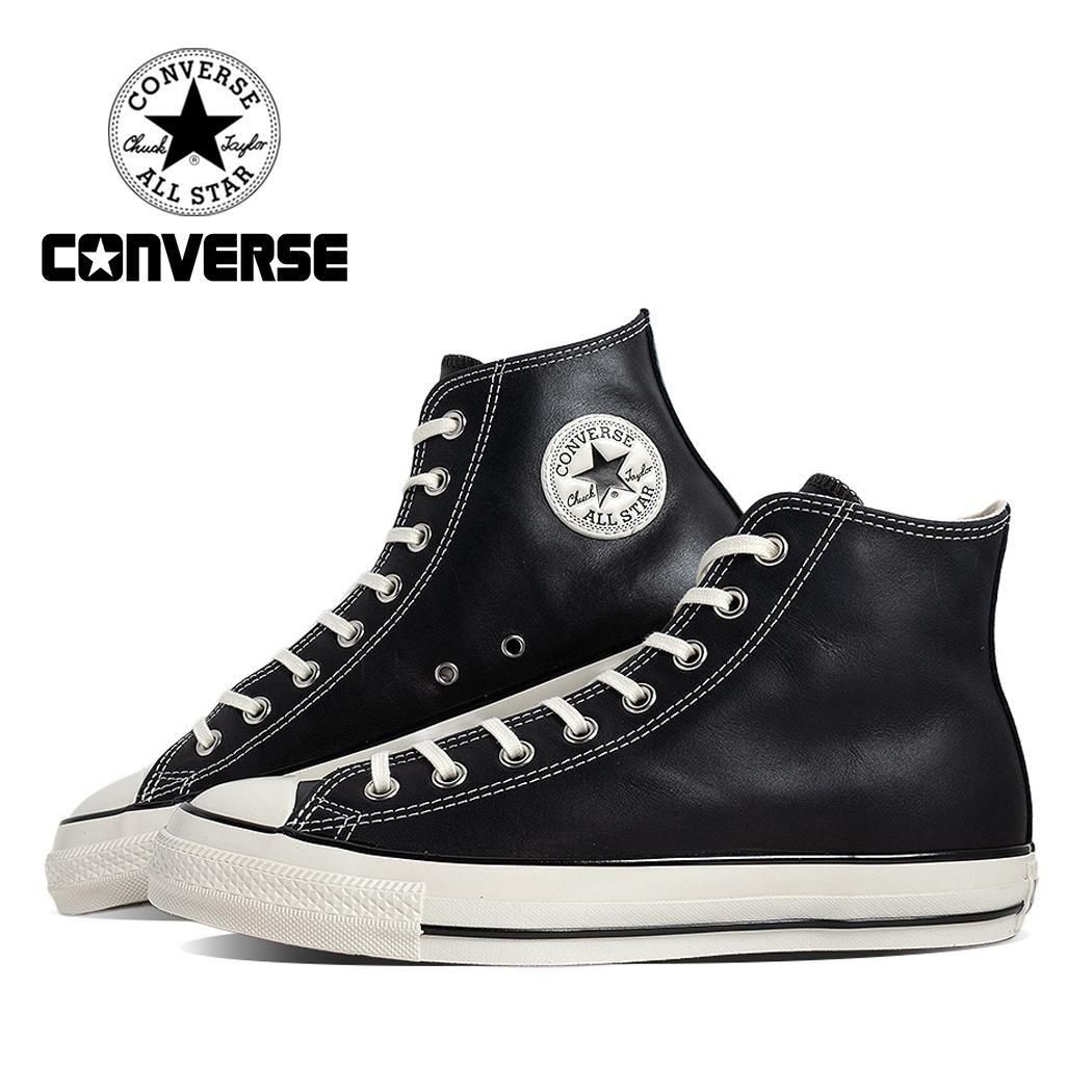 CONVERSE ALL STAR AGED WAXEDLEATHER HI BLACK コンバース