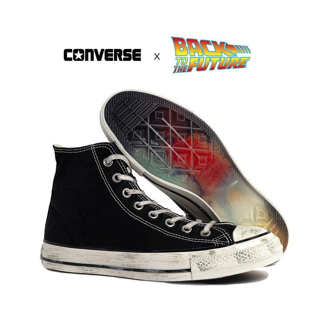 CONVERSE ALL STAR AGED MT HI BACK TO THE FUTURE BLACK С 륹  ˡ (   31316490 )