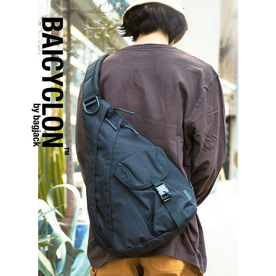 BAICYCLON SINGLE STRAP BAG BLACK バイシクロン シングル ストラップ