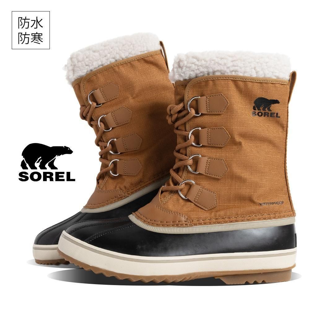 SOREL 1964 PAC NYLON CAMEL BROWN BLACK ソレル 1964 パック ナイロン