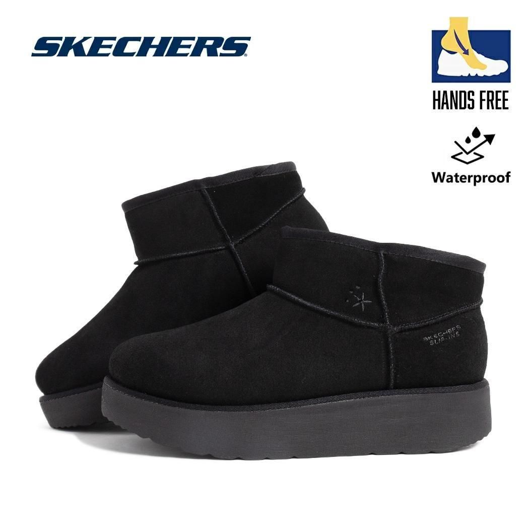 SKECHERS KEEP COZY BLACK �����å��㡼�� ����åץ��� ������ �������� �֡��� ( �֥�å� �� �쥶���֡��� ��ǥ����� 169143BBK )