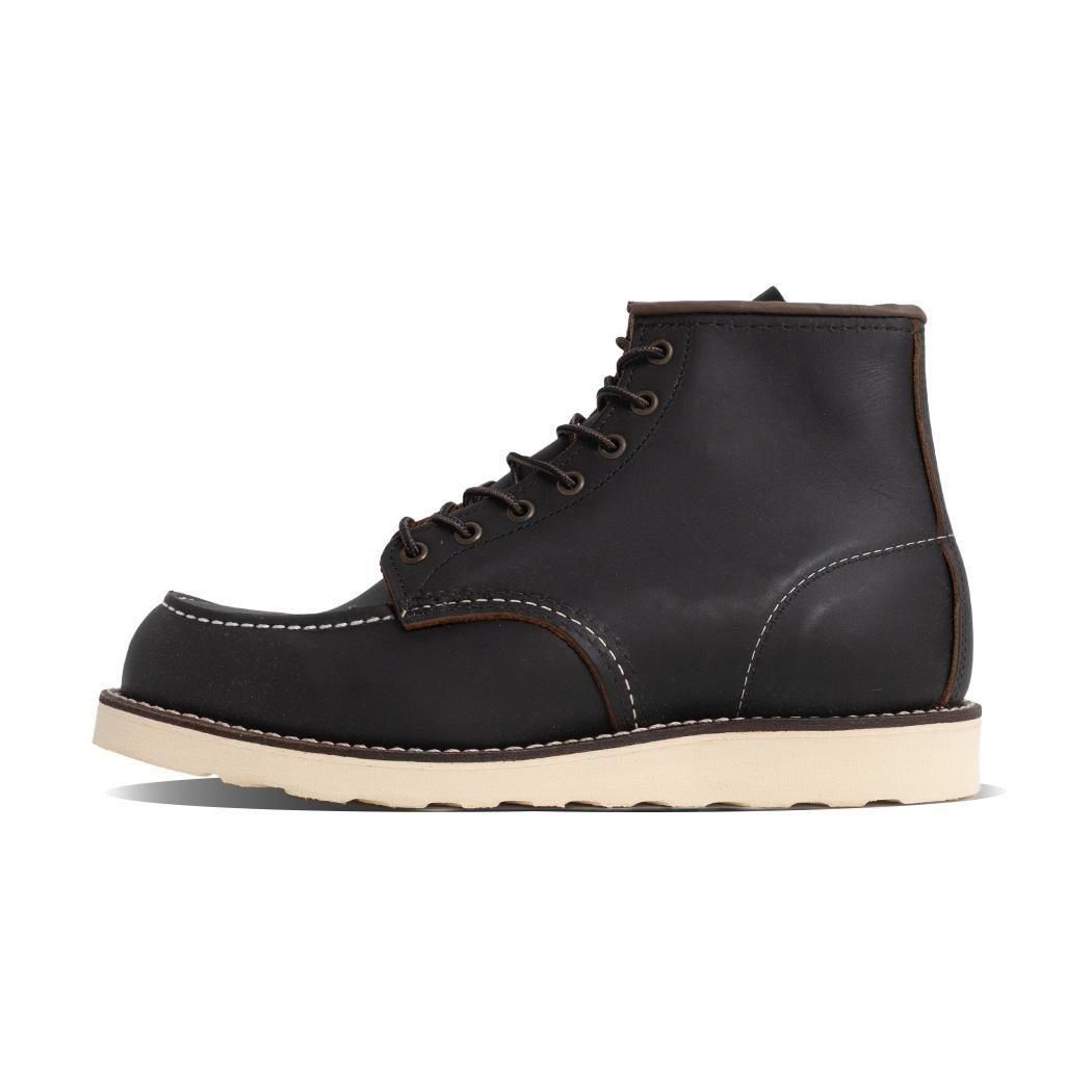 RED WING 6-INCH CLASSIC MOC BLACK ��åɥ����� 6����� ���饷�å���å� �֡��� ( �֥�å� �� �쥶���֡��� USA�� �ӥ֥�� 08849D )