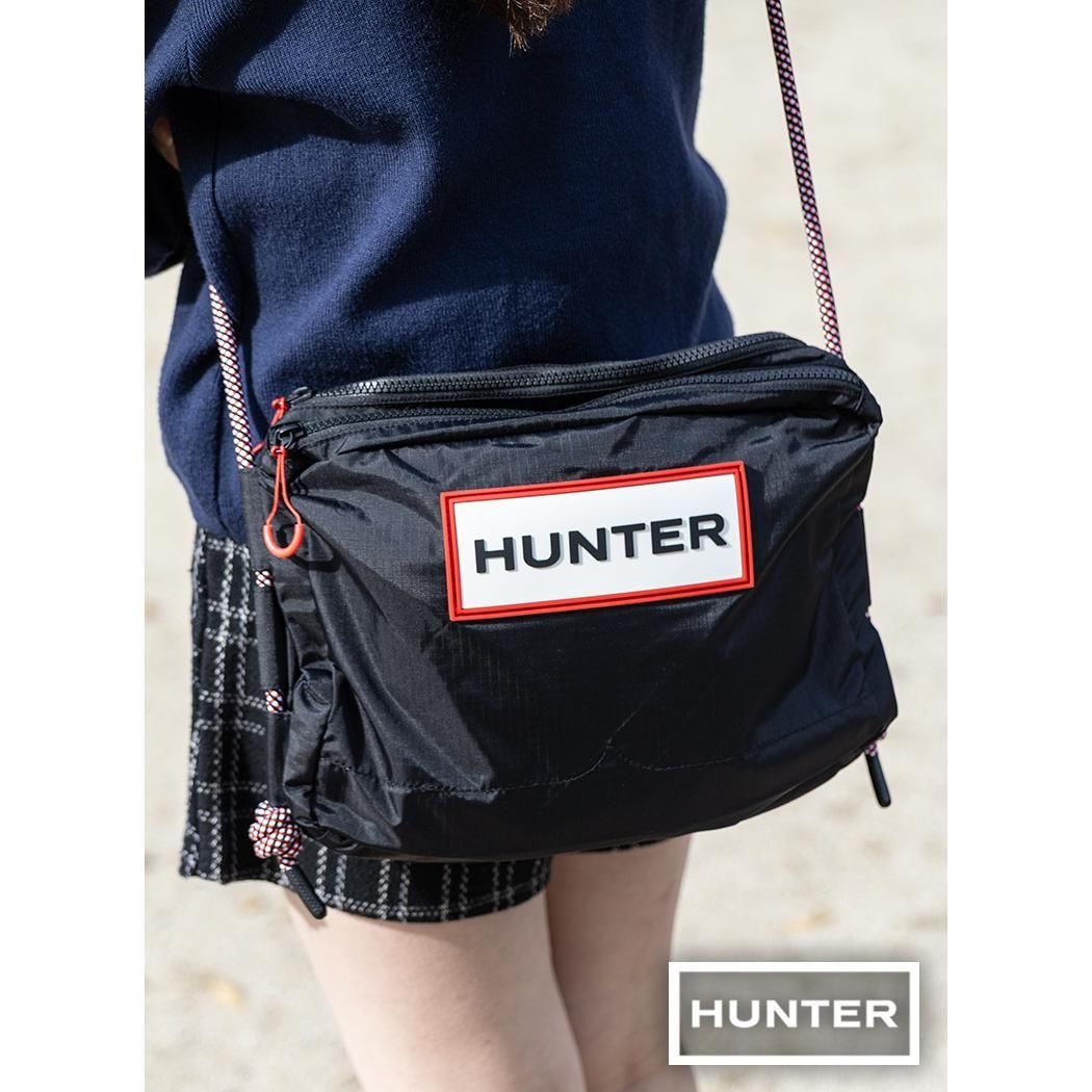 HUNTER TRAVEL RIPSTOP SACOCHE BLACK �ϥ󥿡� �ȥ�٥� ��åץ��ȥå� �ꥵ������ �ʥ����� �����å��� �Хå� ( UBC1515NRSRBO )