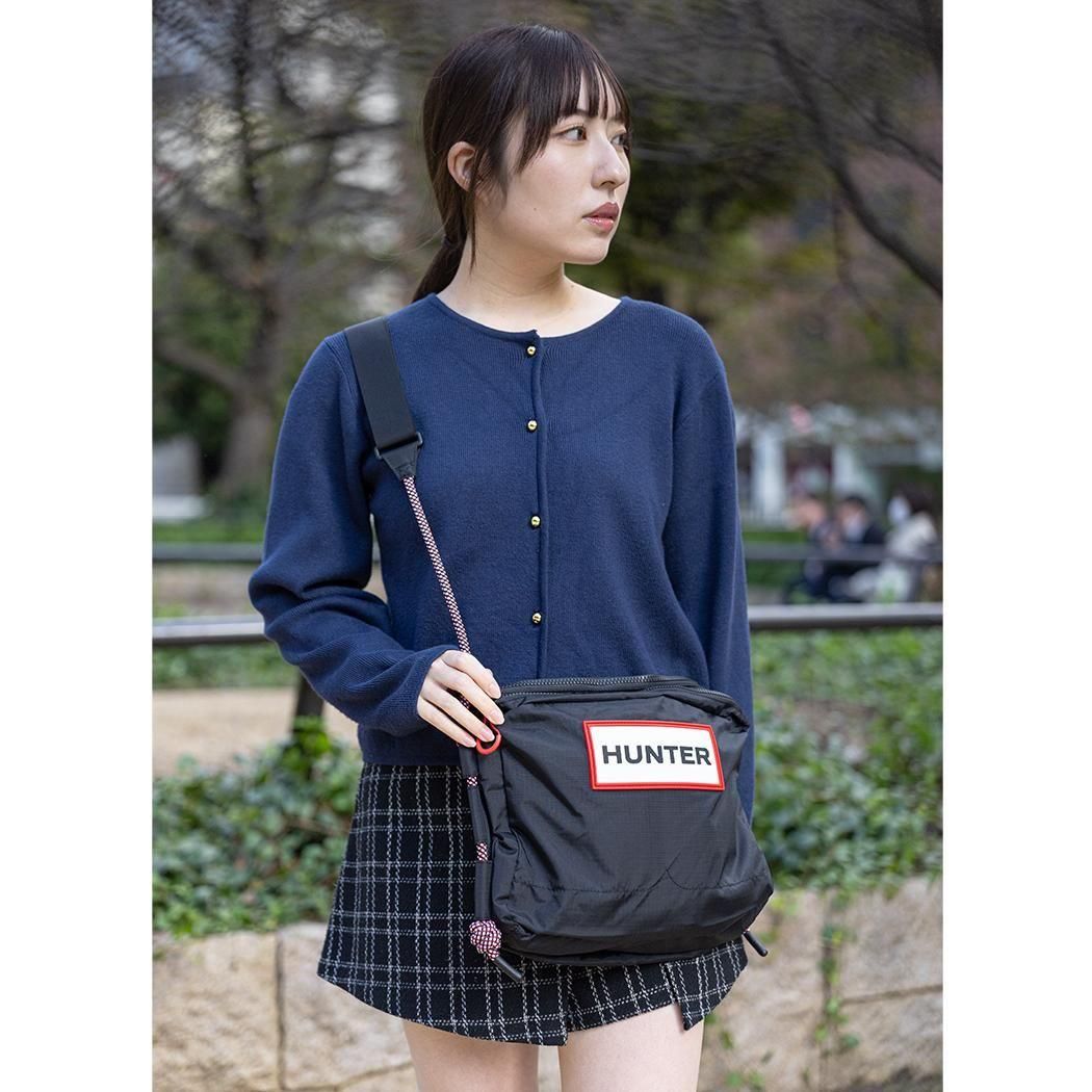 HUNTER TRAVEL RIPSTOP SACOCHE BLACK �ϥ󥿡� �ȥ�٥� ��åץ��ȥå� �ꥵ������ �ʥ����� �����å��� �Хå� ( UBC1515NRSRBO )
