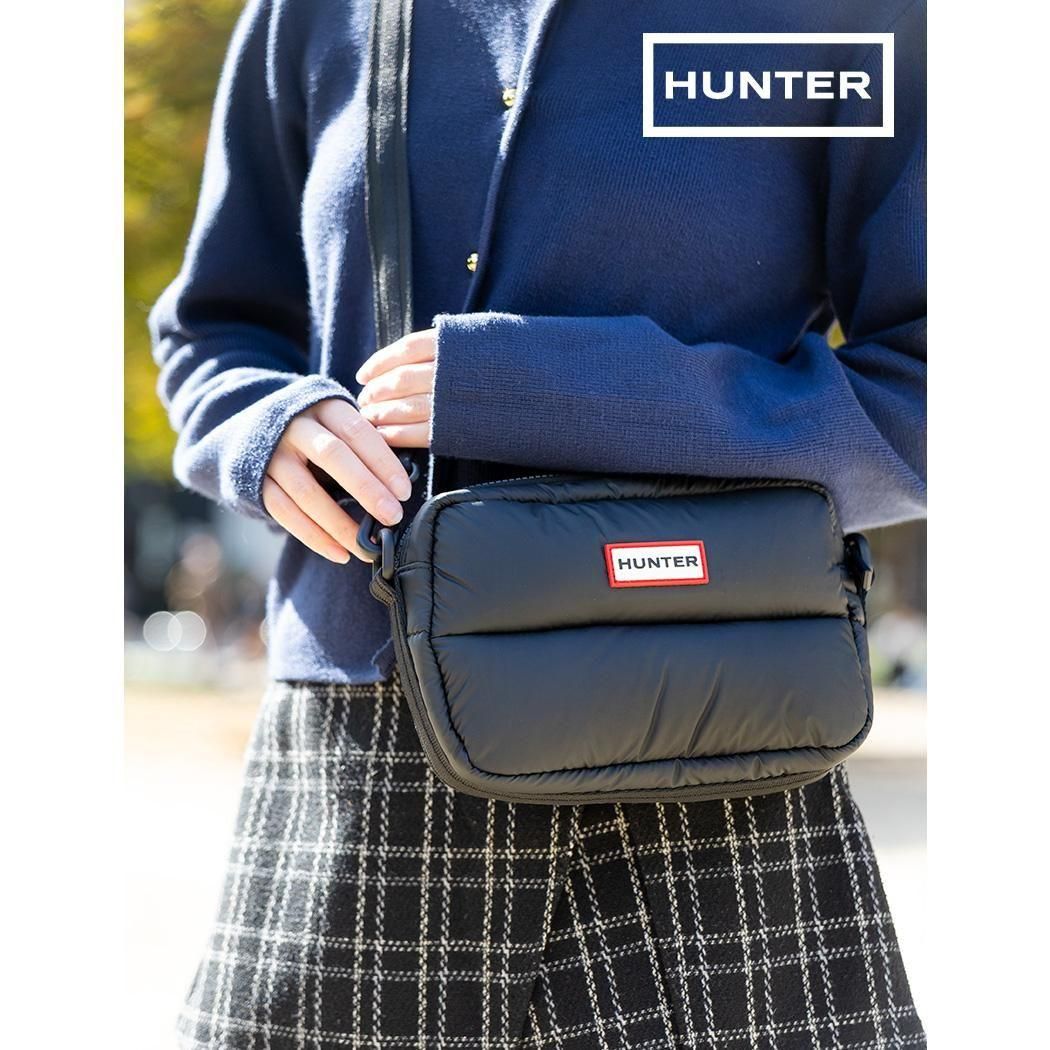 HUNTER INTEREPOD EXTRA PUFFED CROSSBODY BLACK �ϥ󥿡�����ȥ�ԥå� �������ȥ� �ѥե� �������ܥǥ� �Хå� ( UBX5514KBMBLK )