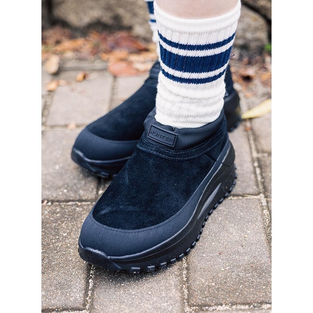 HUNTER UNISEX TRVEL FLOW SUEDE TRINER BLACK �ϥ󥿡� �ȥ�٥� �ե��� �������� �ȥ졼�ʡ� �֡��� ( ��ǥ����� UFF7116LEABLK )