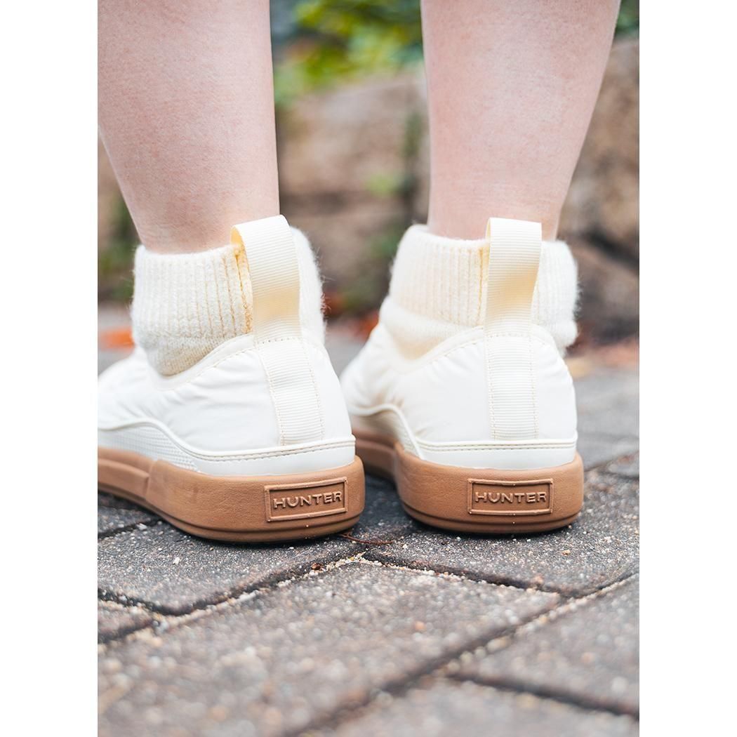 HUNTER WOMEN IN/OUT PUFFER KNITTED CUFF BOOT WHITE/GUM �ϥ󥿡� ���󥢥��ȥѥե����˥åȥ��ե֡��� �֡��� ( WFS2265RENWGU )