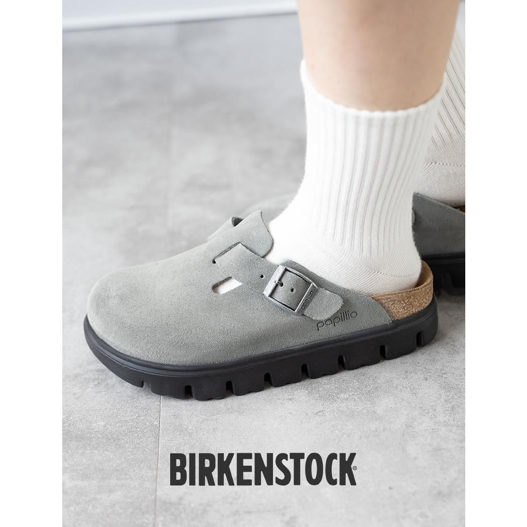 BIRKENSTOCK BOSTON CHUNKY LEVE BASALT GRAY ӥ륱󥷥ȥå ܥȥ󥭡  ( 졼  쥶  1029142 )