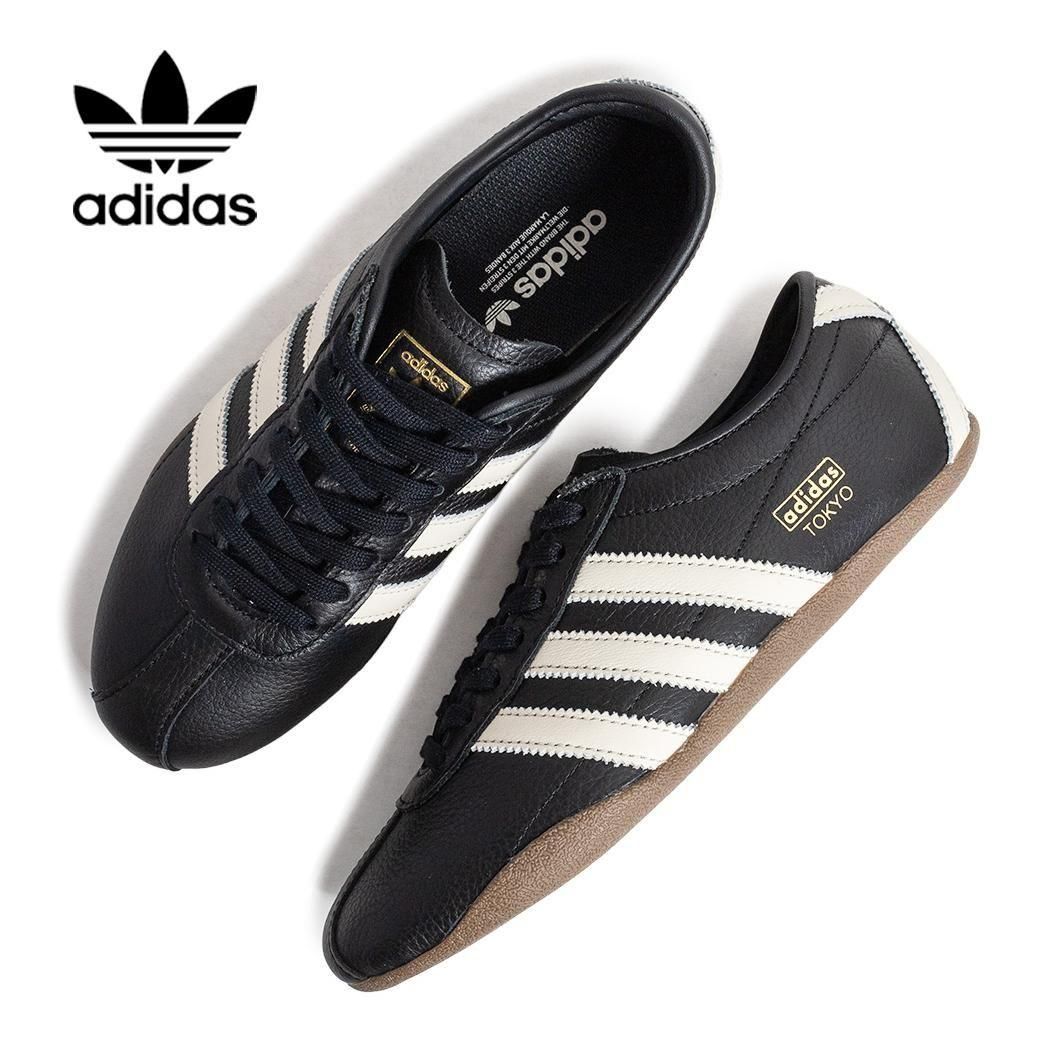 adidas TOKYO W CORE BLACK/OFF WHITE ���ǥ����� �ȡ����硼 ���ˡ����� ( �֥�å� �� ��ǥ����� ���� �쥶�����ˡ����� JQ0598 )