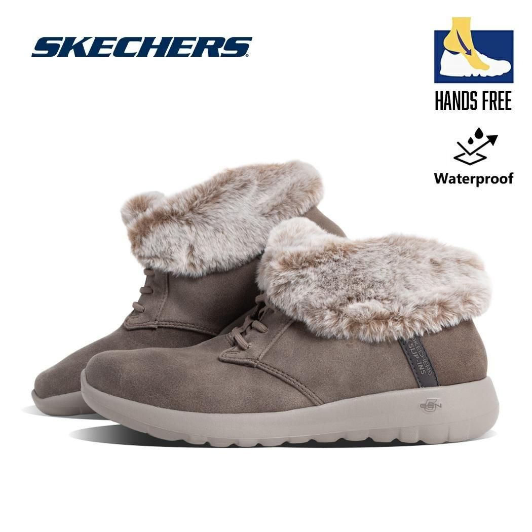 SKECHERS ON THE GO JOY DARK TAUPE �����å��㡼�� ����åץ��� ���󥶥��� ���祤 �֡��� ( �������ȡ��� ���졼 �ܥ��֡��� 144803DKTP )