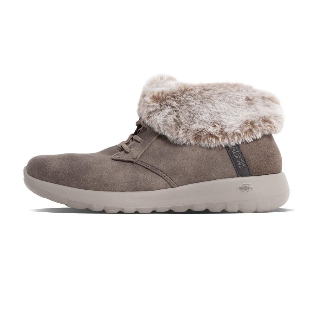 SKECHERS ON THE GO JOY DARK TAUPE �����å��㡼�� ����åץ��� ���󥶥��� ���祤 �֡��� ( �������ȡ��� ���졼 �ܥ��֡��� 144803DKTP )