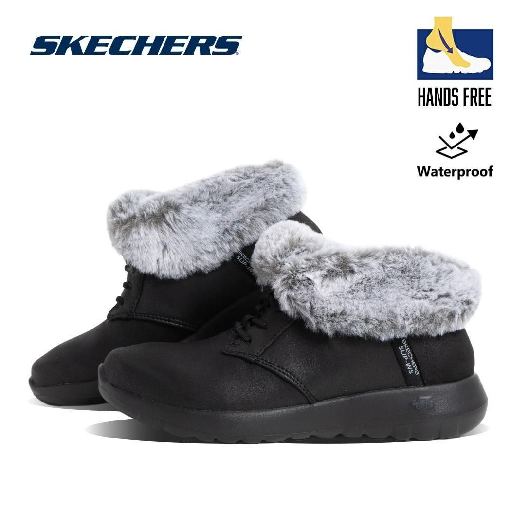 SKECHERS ON THE GO JOY BLACK/GRAY �����å��㡼�� ����åץ��� ���󥶥��� ���祤 �֡��� ( �֥�å� �� ���졼 �ܥ��֡��� 144803BKGY )