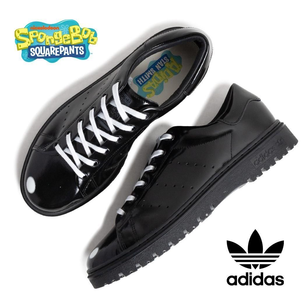 adidas STAN SMITH FREIZEIT SPONGEBOB CORE BLACK ���ݥ󥸡��ܥ� �� ���ǥ����� ������ ���ߥ� �ե饤�ĥ����� ���ˡ����� ( ����� JQ6779 )