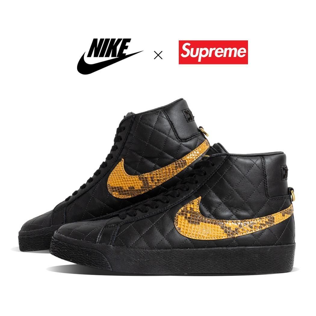 NIKE BLAZER MID �� SUPREME BLACK/BLACK ����ץ꡼�� �� �ʥ��� SB ������ �֥졼���� �ߥå� ( �֥�å� ����� DV5078-001 )