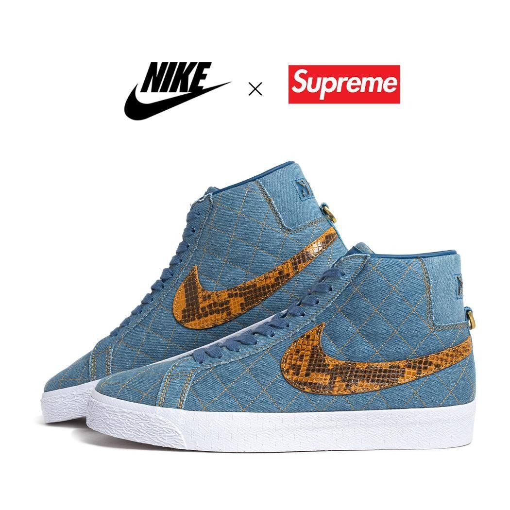 NIKE BLAZER MID �� SUPREME INDUSTRIAL BLUE ����ץ꡼�� �� �ʥ��� SB ������ �֥졼���� �ߥå� ( DX8421-400 )