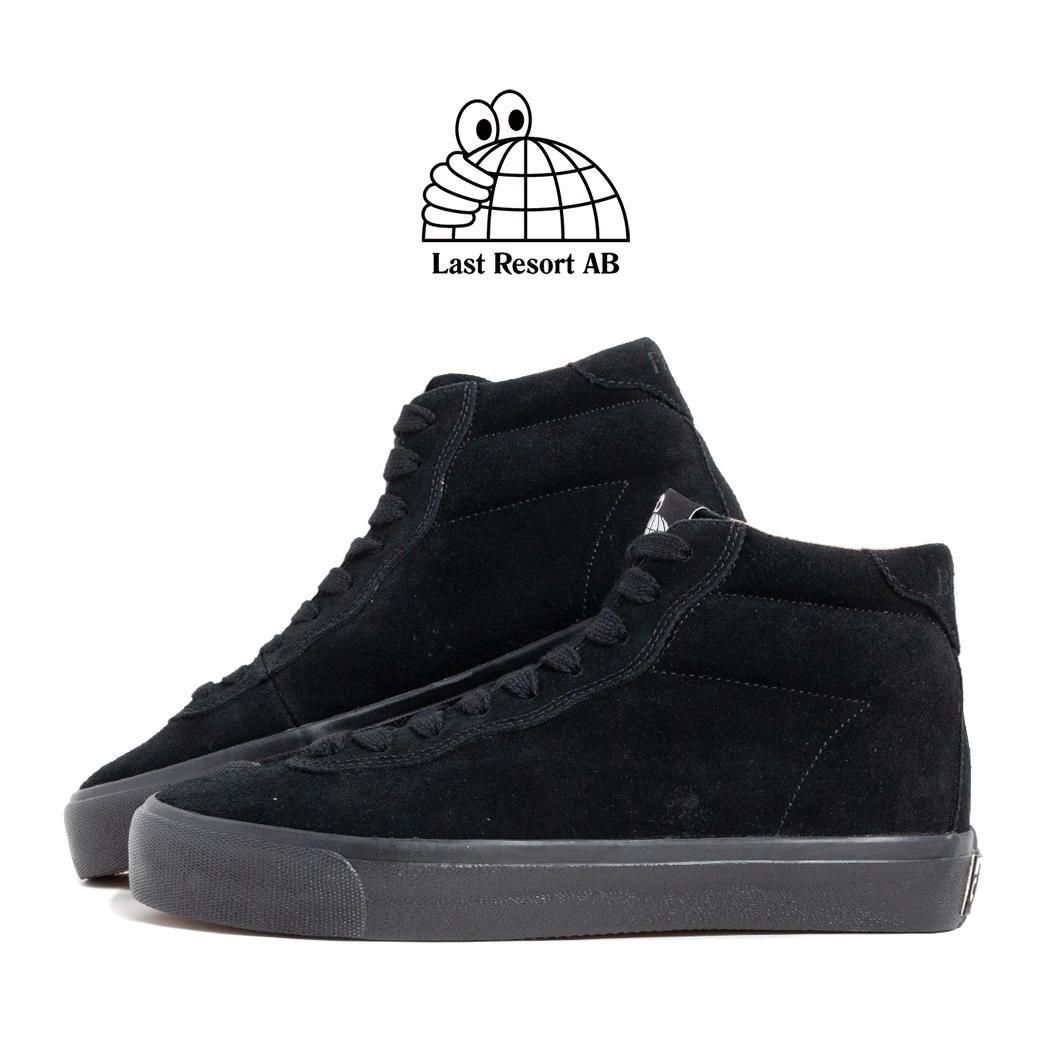 LAST RESORT AB VM001 HI SUEDE BLACK/BLACK �饹�ȥ꥾���� �ϥ� �������� ���ˡ����� ( �֥�å� �� �쥶�����ˡ����� VM001HIBKB )